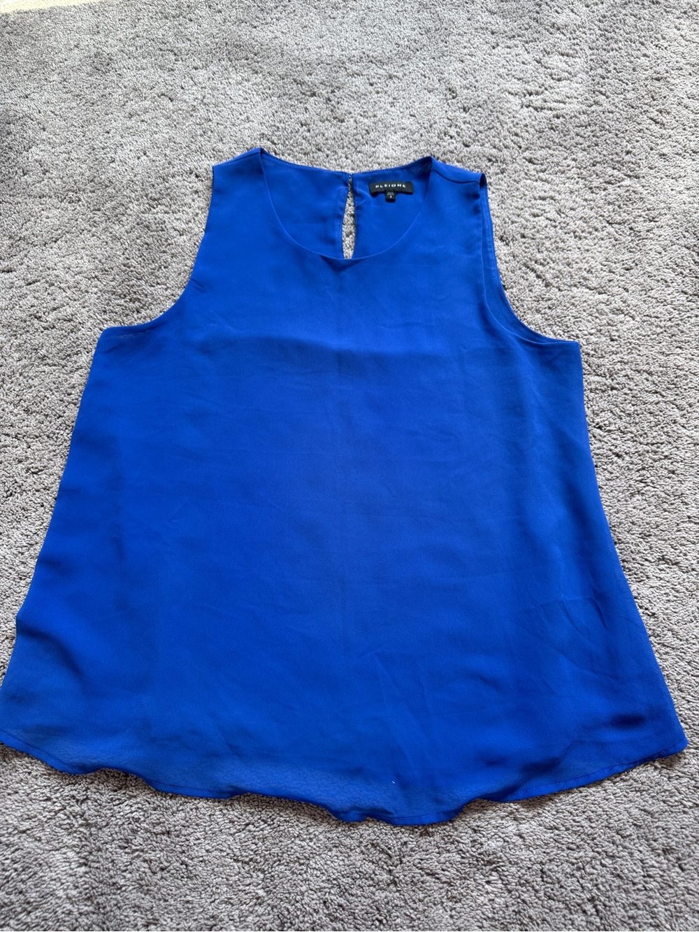 Pleione Sleeveless Blue Shell Top